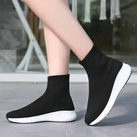 Purpdrank - Women's Short Boots, High Elasticity, Fashionable, Lightweight Casual Shoes