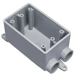 PVC Field Service Split 1 Gang Box, 1/2-In.