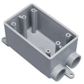 PVC Field Service Split 1 Gang Box, 1/2-In.
