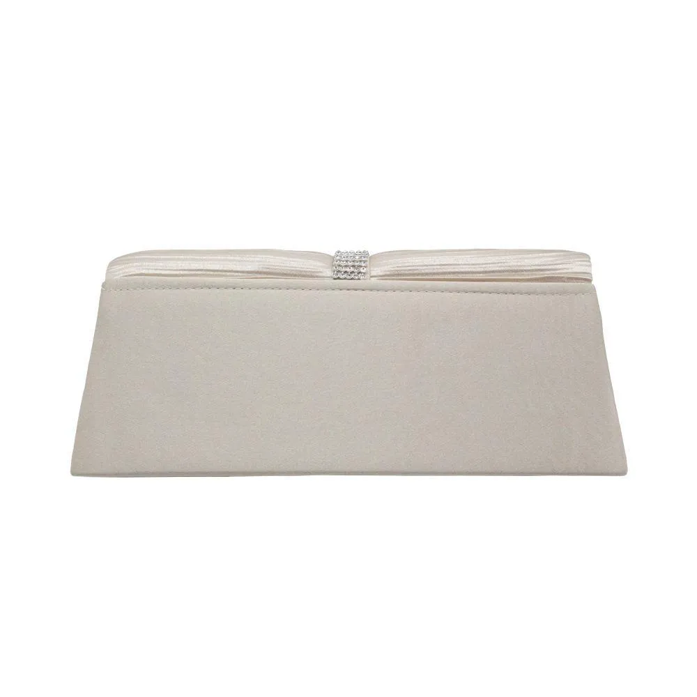 Rhinestone Folds Chain Clutch Bag Evening Bag