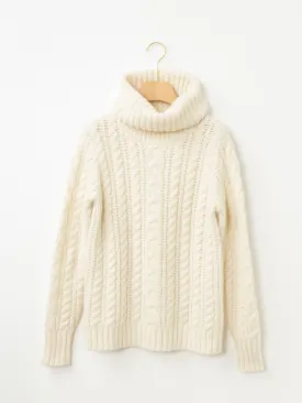 Roll Neck Cable Knit