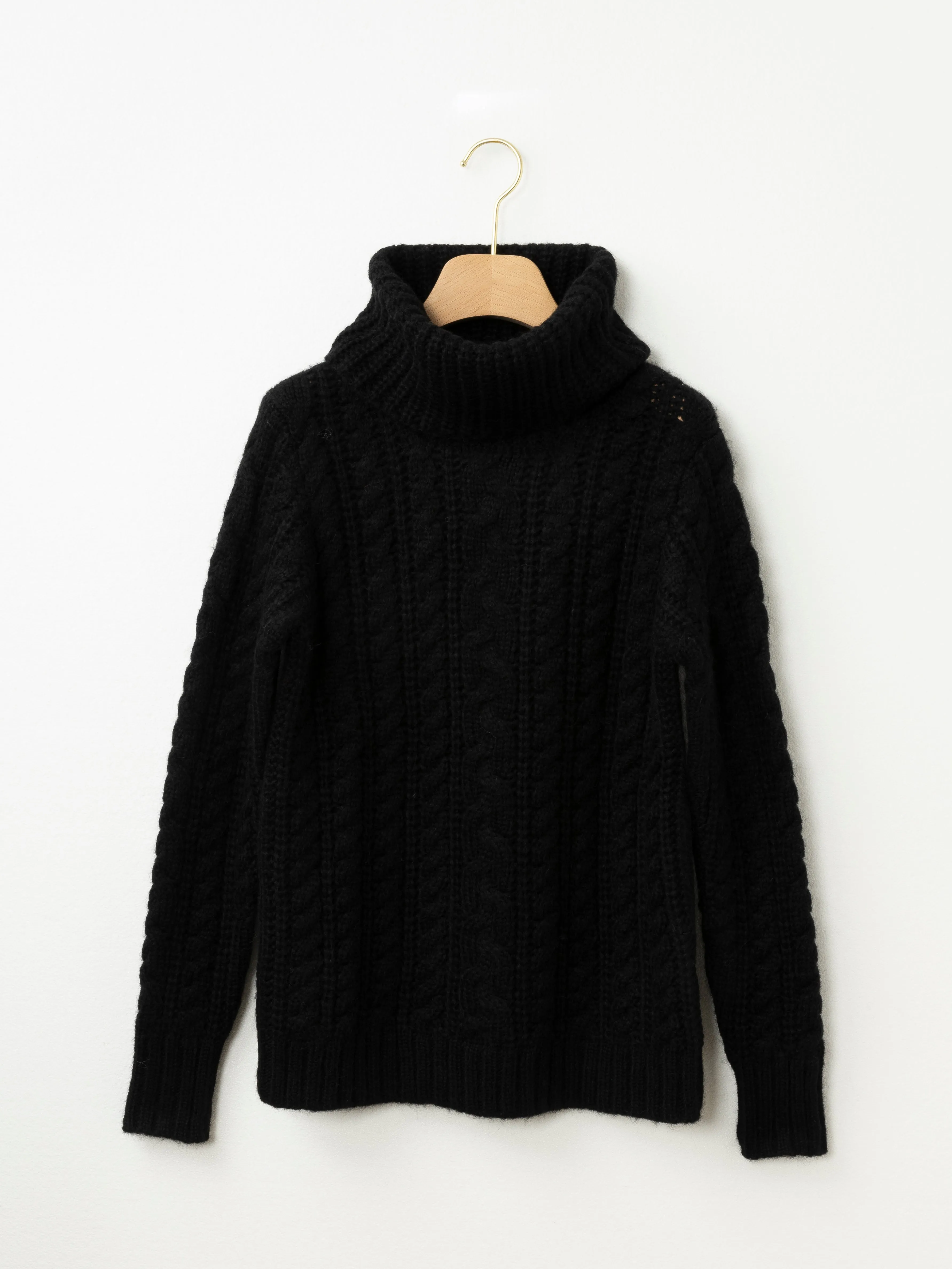 Roll Neck Cable Knit