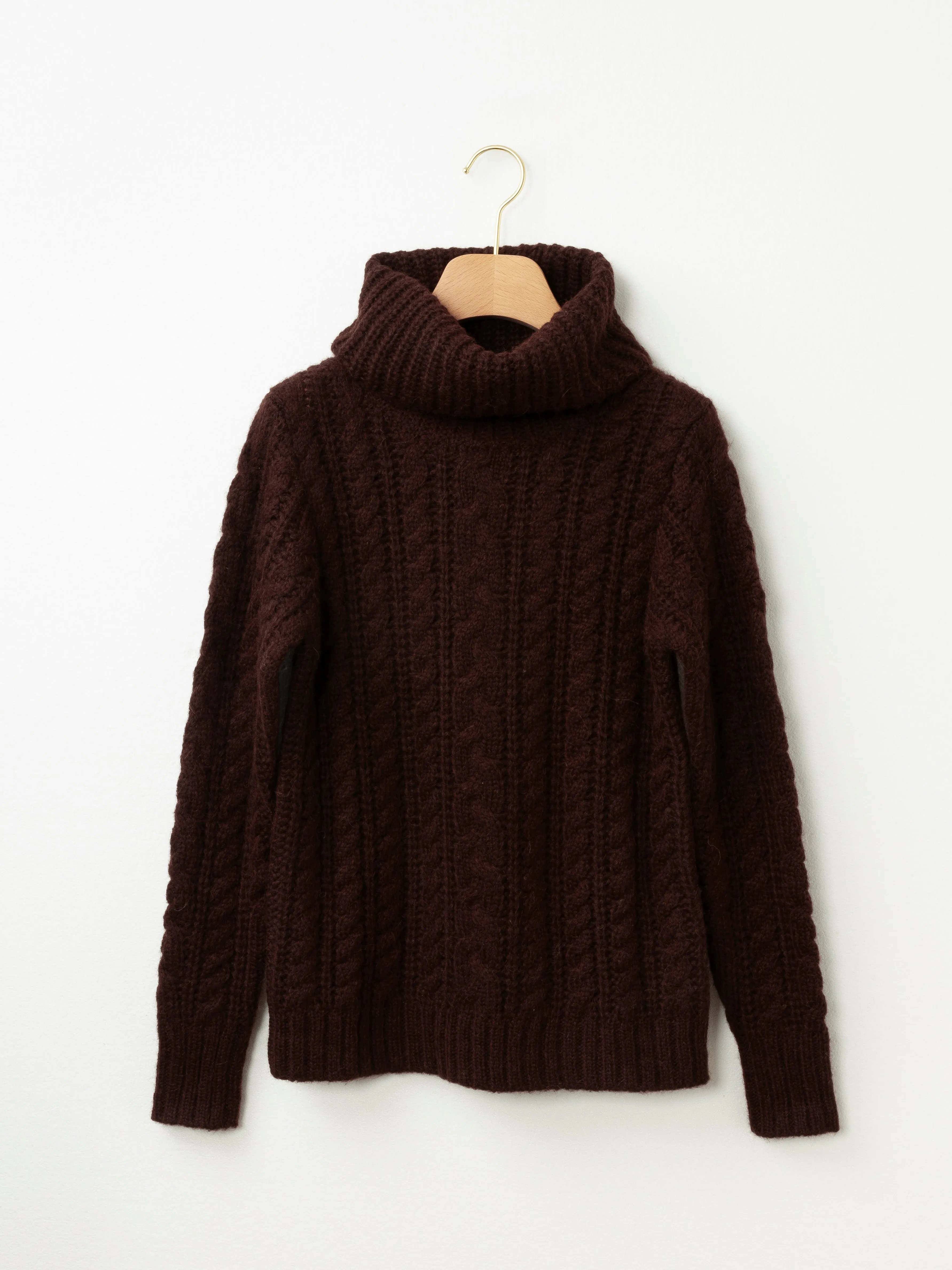 Roll Neck Cable Knit