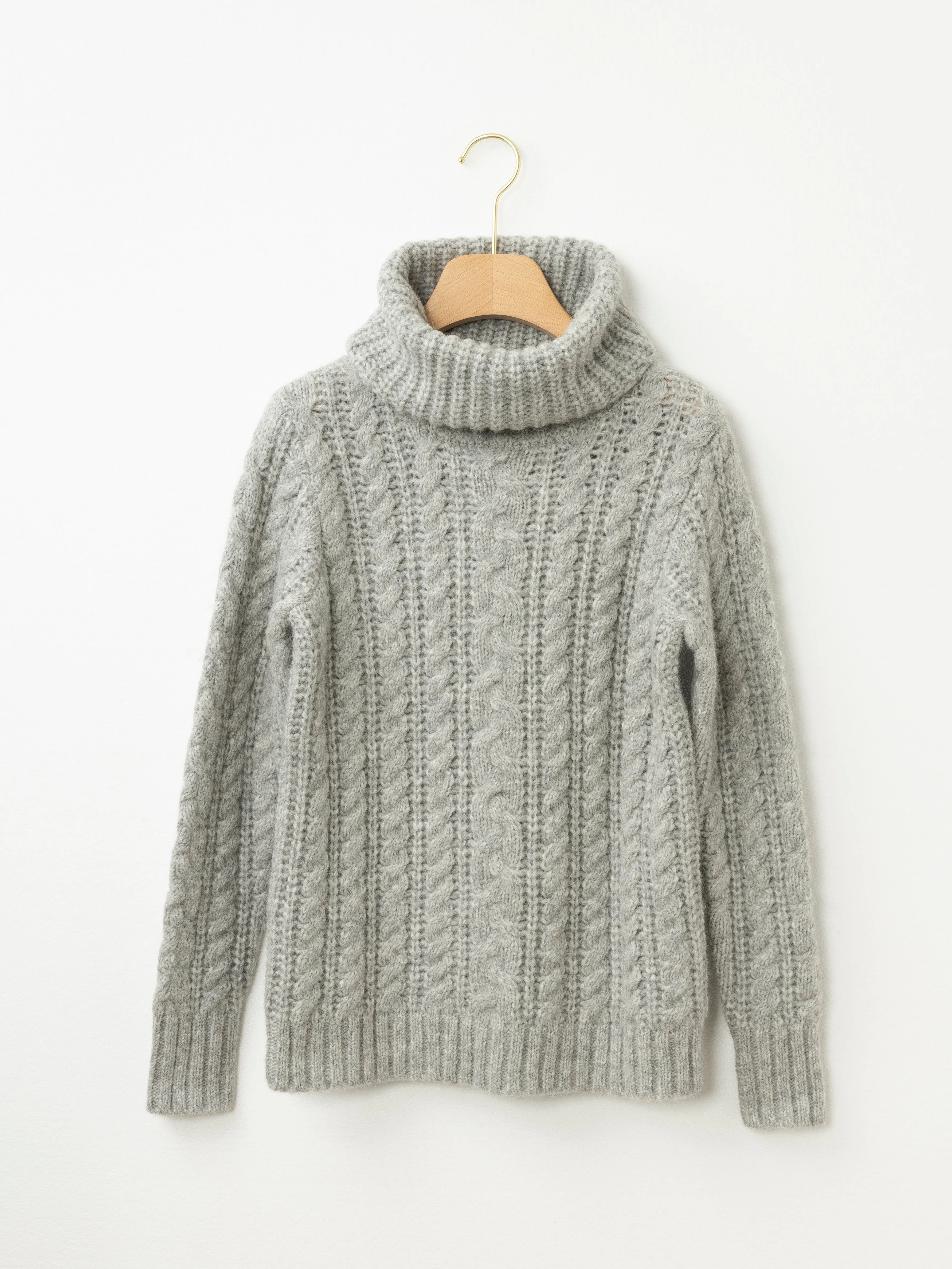 Roll Neck Cable Knit