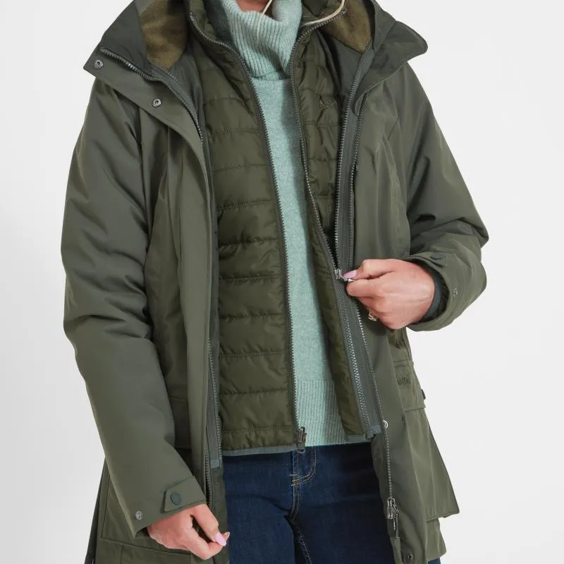 Schoffel Uppingham 3 in 1 Waterproof Ladies Coat - Forest