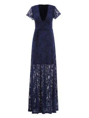 Sexy Pierced Lace Bridesmaid Dress