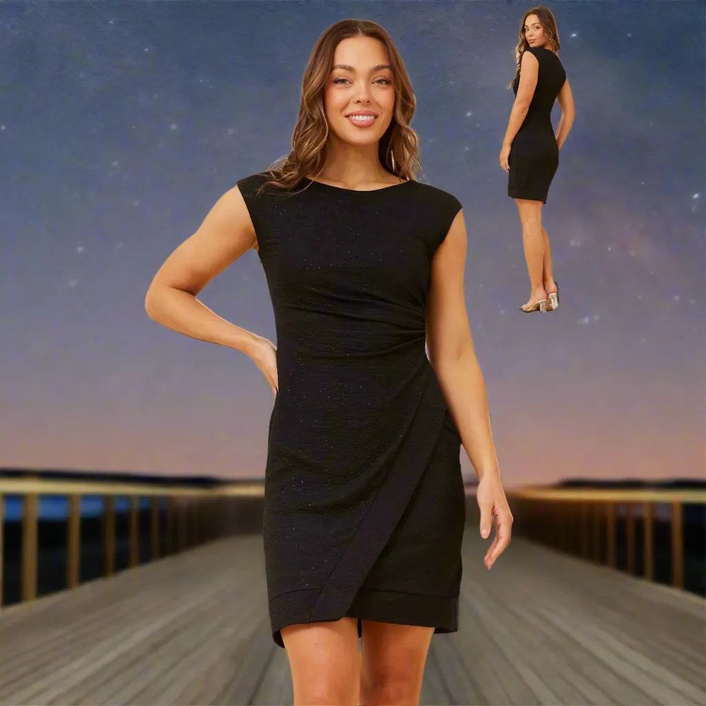 Side Split Dress - Black
