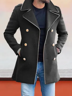 Trendy Lapel Double-breasted Coat