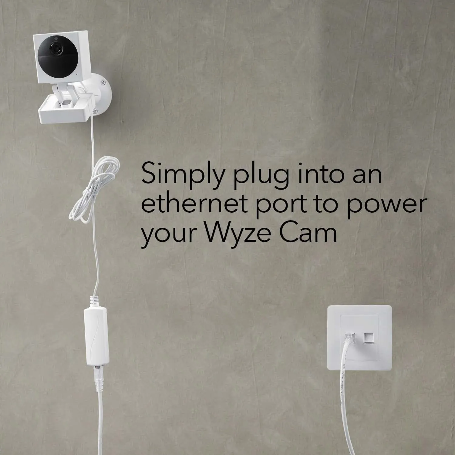 Wasserstein PoE Ethernet Power Adapter for Wyze Cam v3 / Outdoor