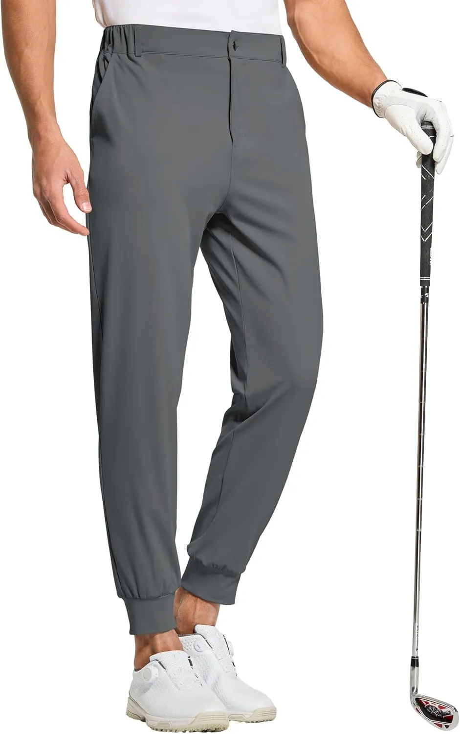 Willit Men's Golf Joggers Stretch Pants with 5 Pockets Slim Fit Sweatpants Work Dress Pants with Belt Loops