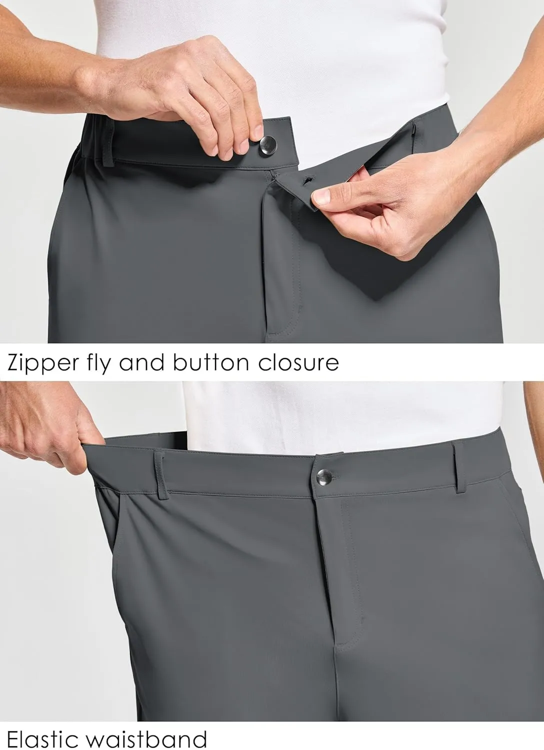 Willit Men's Golf Joggers Stretch Pants with 5 Pockets Slim Fit Sweatpants Work Dress Pants with Belt Loops