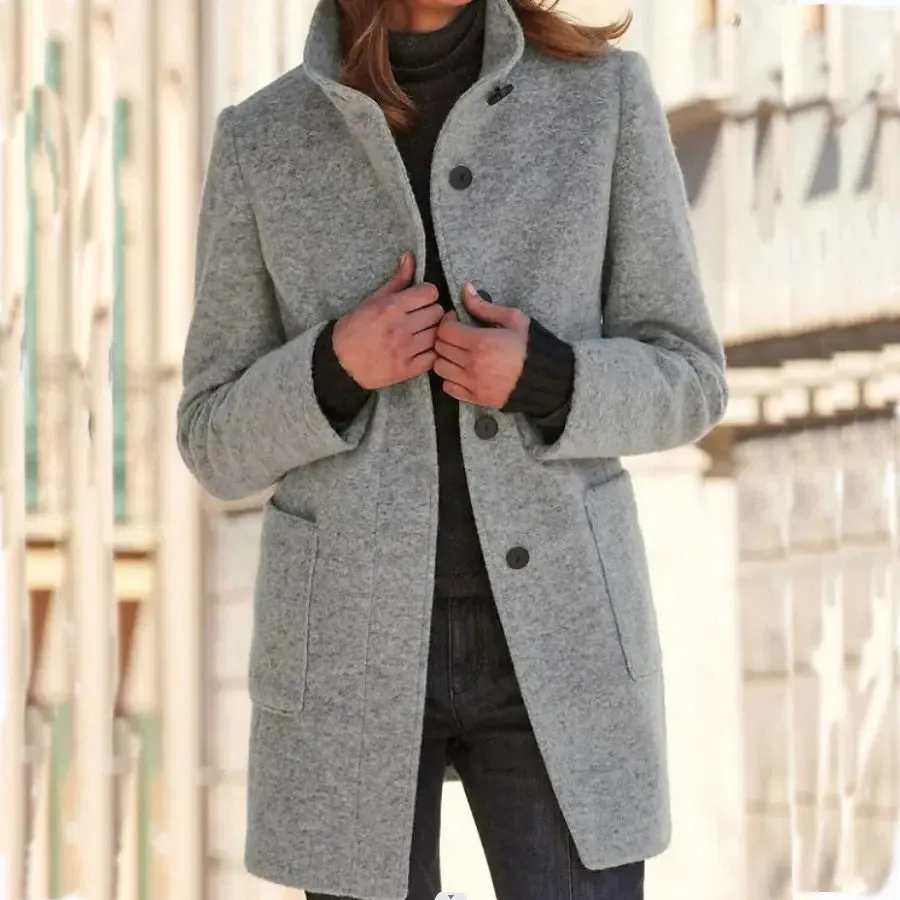 Wool Coat With Pockets