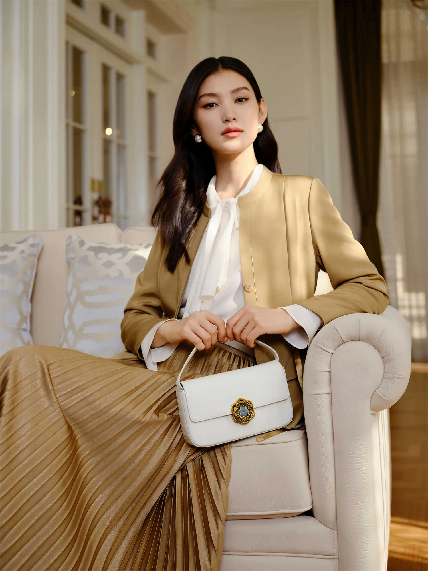 YAYING Mulberry Silk Sophisticated Jacket EPJPS1256AE