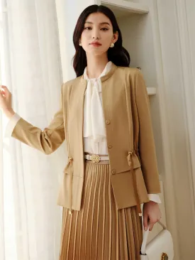 YAYING Mulberry Silk Sophisticated Jacket EPJPS1256AE