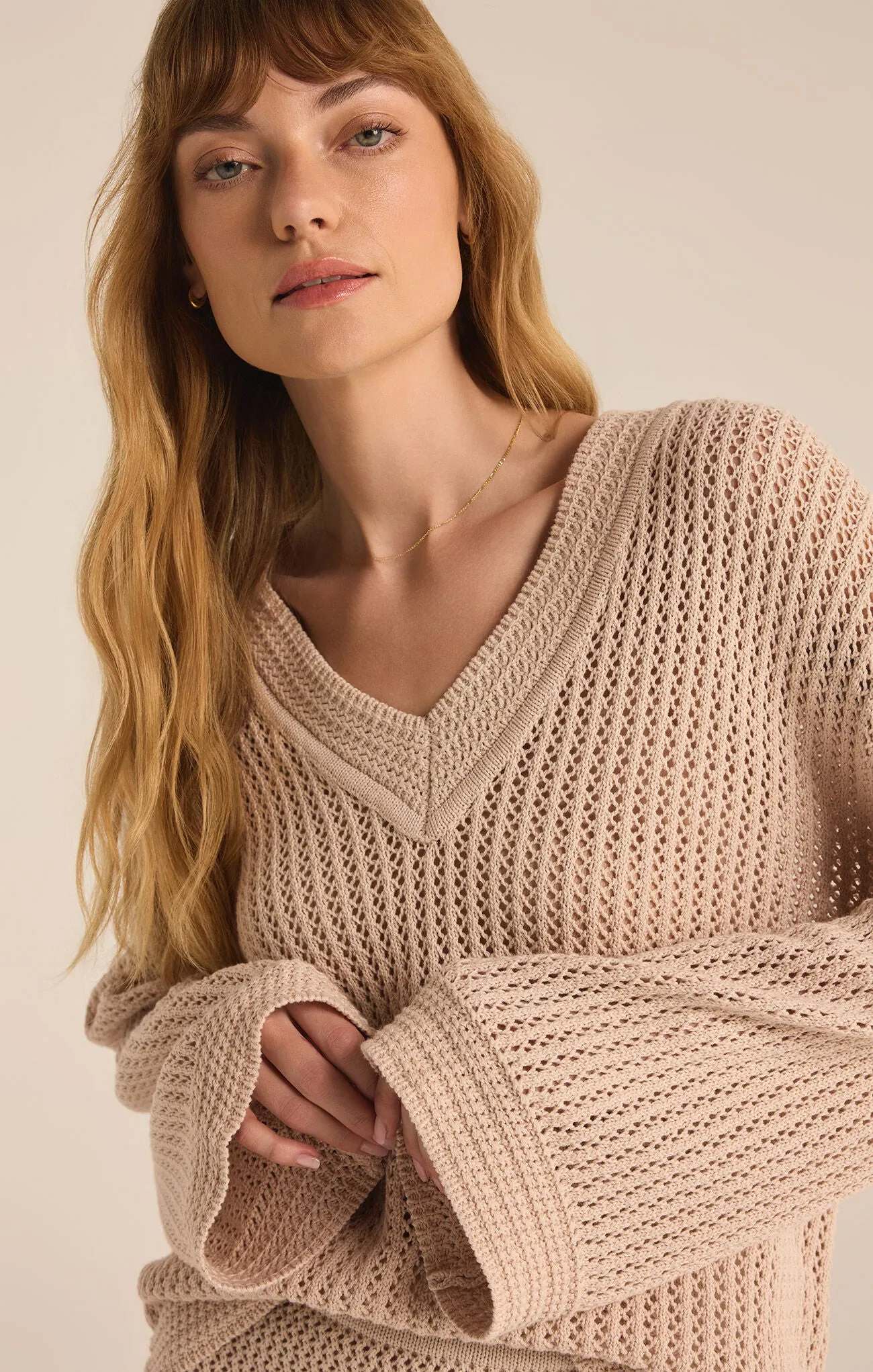 Z SUPPLY - KIAMI CROCHET SWEATER